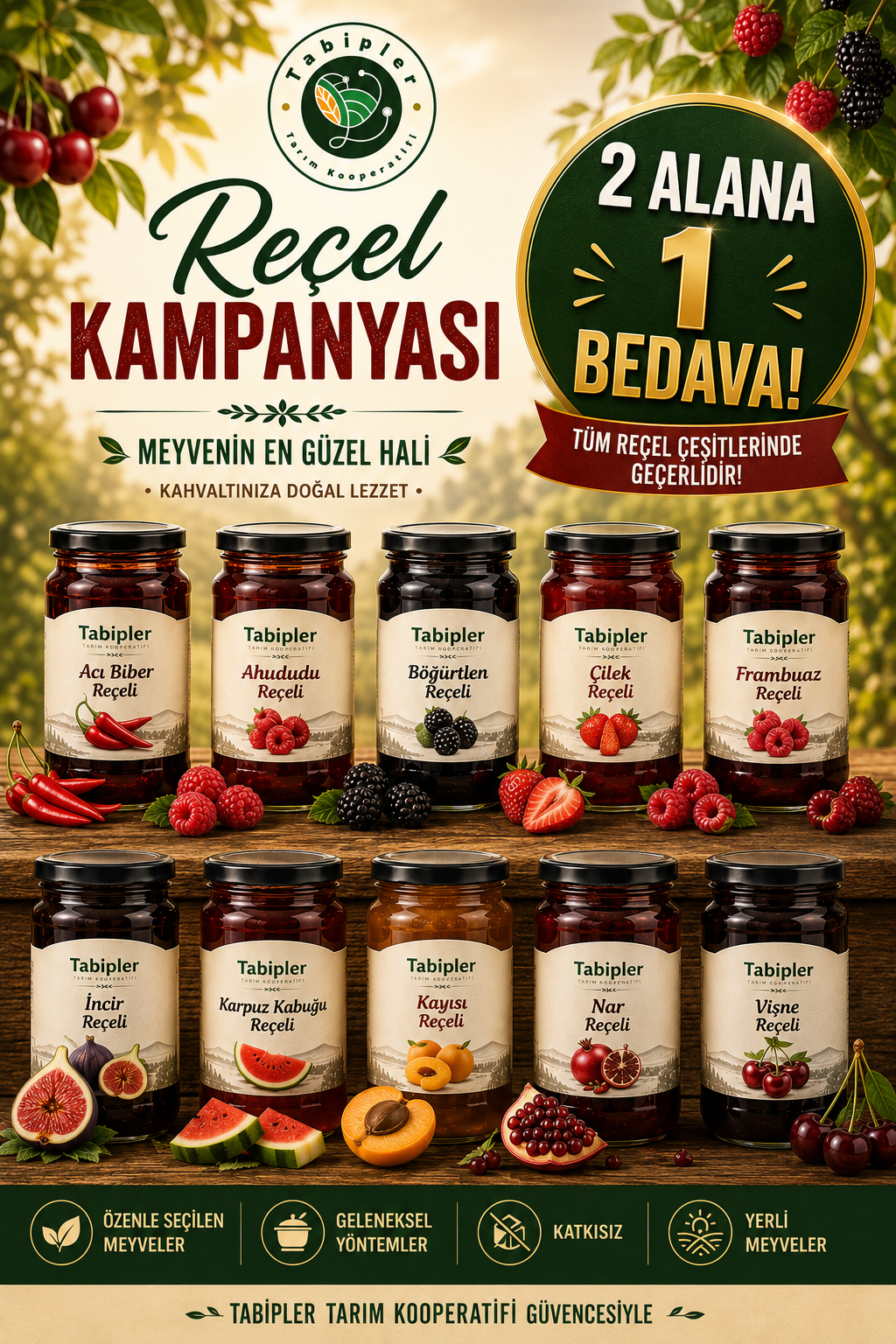 2 Reçel Alana 1 Reçel Hediye