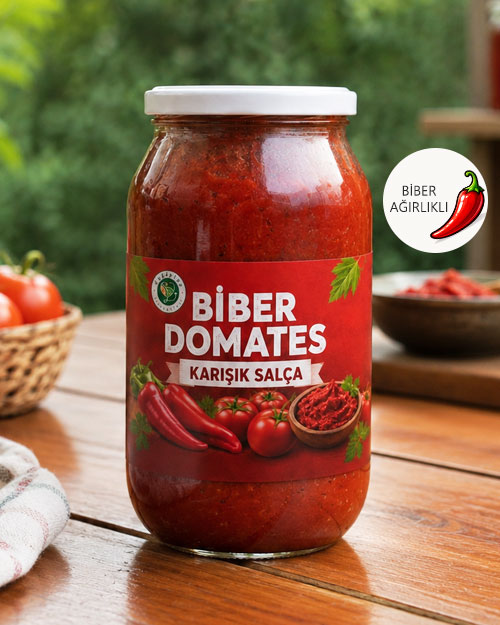Biber Domates Kar???k Salça Cam Kavanoz 1100 gr / Biber A??rl?kl?